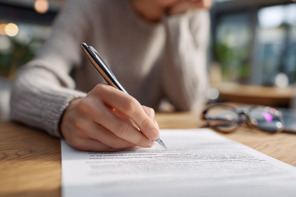 Analyse minutieuse de contrats de location avec sections surlignées