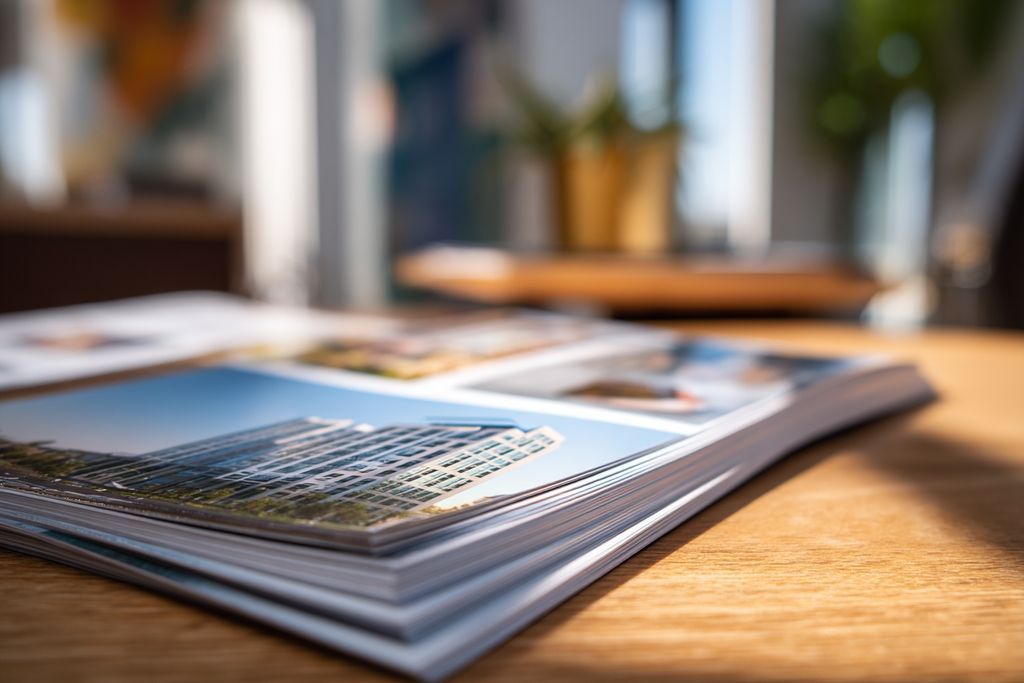 Image en gros plan d'un édifice public montrant des brochures liées aux mobile homes et aux règles de zonage