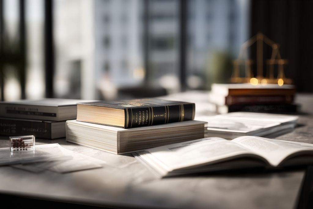Collection de livres de droit et de guides détaillant les procédures complexes d'expulsions