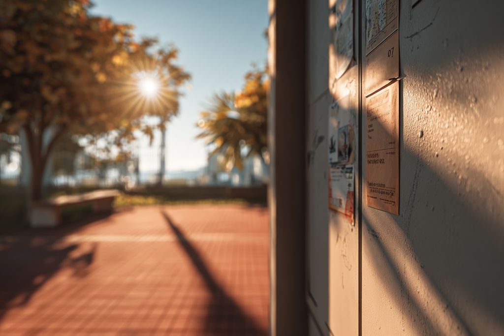 Rappel urgent de frais impayés sur un tableau d'affichage communautaire