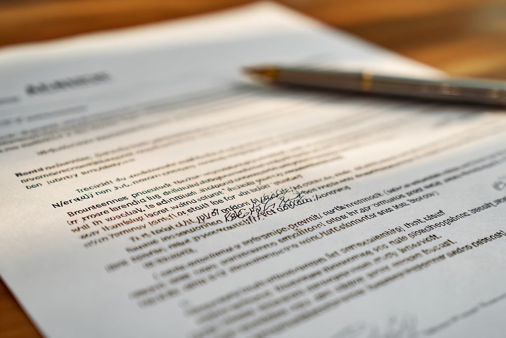 Document de contrat de location avec conditions d'assurance surlignées pour la sécurité du logement.