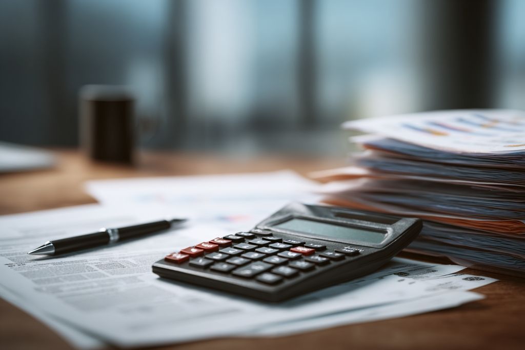 Documents financiers et calculatrices sur un bureau - stratégies de gestion immobilière